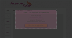 Desktop Screenshot of kurzwarenkatze.de